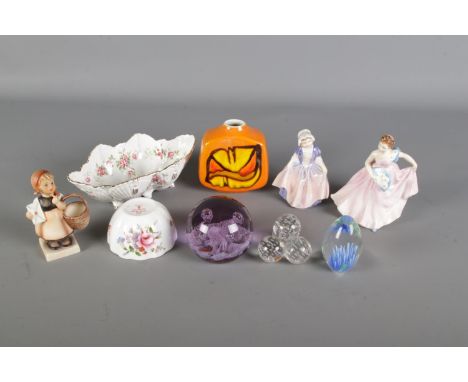 A quantity of ceramics and glassware to include Royal Doulton Dinky Do (HN1678), Royal Doulton Invitation (HN2170), Poole Vas