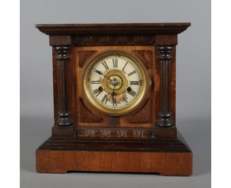 Antique Thomas Fattorini's 'Bugler Alarm' Two Train HAC Mantel Clock, running and striking, comes with Key (width 29cm, depth