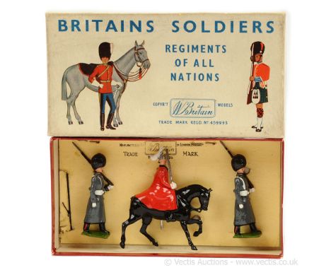 Britains - Set 2128 ["Half"' Set] - Life Guard &amp; Scots Guards [1957 version], comprising: Mounted Life Guard in Winter Cl