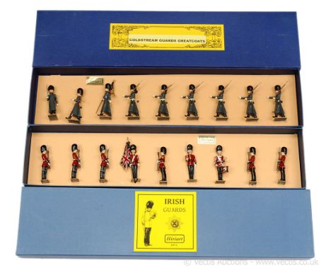 Hiriart - Uruguay - 1974 to Present, comprising: Set  - British Army - Coldstream Guards in Greatcoats [9 figures] &amp; Set 
