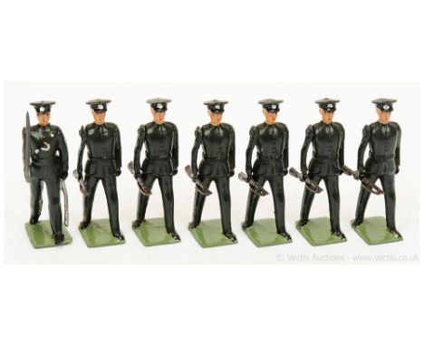 Britains - Set 2088 - Duke of Cornwall's Light Infantry No'1 Dress [1960 Issue], comprising: Officer with Drawn Sword &amp; 6