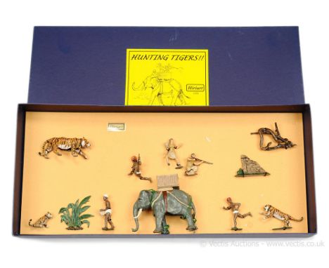 Hiriart - Uruguay - 1974 to Present, comprising: Set 1278 - "Hunting Tigers" Diorama Set [12 pieces]. Mint overall, contained