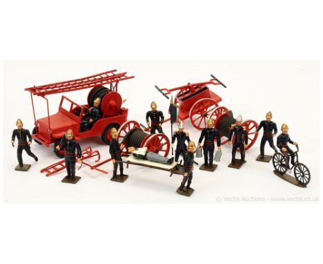 CBG Mignot - Civilian Range [post war issues] - Set - Pompiers [Firemen], comprising: 9 x Firemen Depicted in Various Poses, 