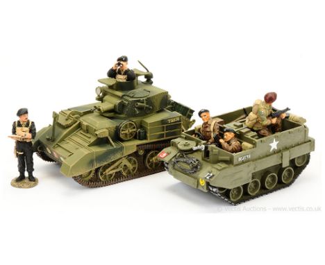 King &amp; Country - Fields of Battle Range, comprising: Set FOB019 - Vickers MkVI Light Tank with 2 Crew &amp; Arnhem Series