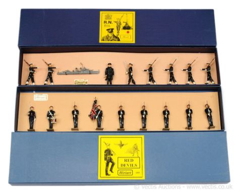 Hiriart - Uruguay - 1974 to Present, comprising: Set - Winston Churchill &amp; Royal Navy [9 pieces] &amp; Set 1083 - British