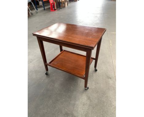 Vintage Card Table on Wheels. (499)