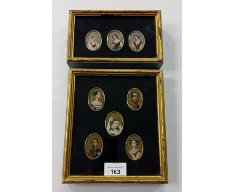 Antique hand tinted portrait prints[20x19cm]