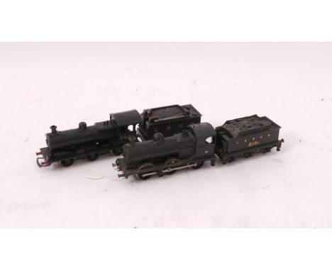 Two Kit-bodied OO Gauge LNER 0-6-0 Locomotives, both in plain LNER black and on adapted Triang/Hornby chassis, comprising Ex-