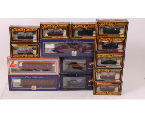 Mainline Bachmann and Lima OO Gauge Rolling Stock, including 9 Mainline 4-wheel wagons, Bachmann 'Queen Mary' brake vans ref 