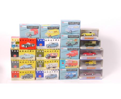 Corgi Vanguards and Matchbox Dinky, A boxed collection of 1:43 scale models, comprising Corgi Golden Oldies vans and Archive 