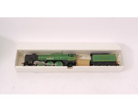 A Wrenn OO Gauge W2237 'West Country' Locomotive and Tender, the rebuilt Bulleid loco in SR malachite green as no 21C109 'Lym
