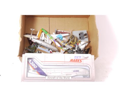 Diecast and Other Aircraft Models, A collection of  WW II and later military and civilian aircraft in various scales, mostly 