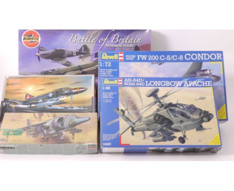 Aircraft Kits, A boxed group comprising factory sealed models, 1:72 scale, Airfix 10997 Battle of Britain, Revell 04387 FW 20