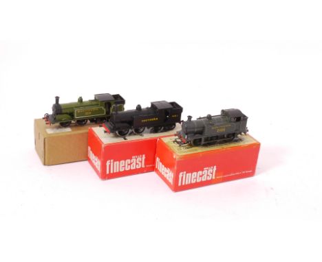 Kit-bodied OO Gauge SR Tank Locomotives, all with scale driving wheels, comprising 'M7' 0-4-4T no 481 in satin SR black as no