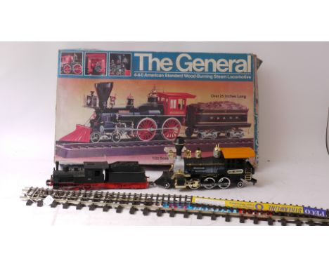 American and Continental Locomotives and Track in Various Gauges, comprising a part-made up 2¼" gauge kit 'The General' 4-4-0