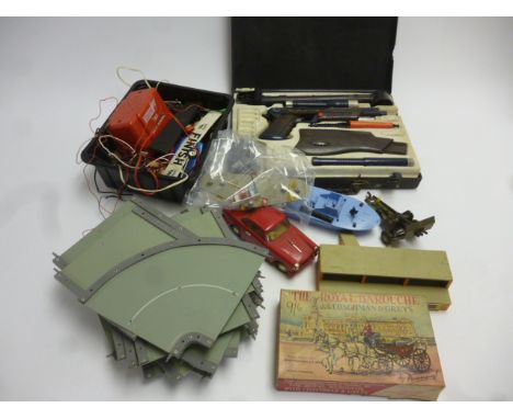 1960s Toys, including various pieces of Tri-ang Spot-On road (18), Tri-ang battery operated 1:20 series Triumph Herald Coupe 