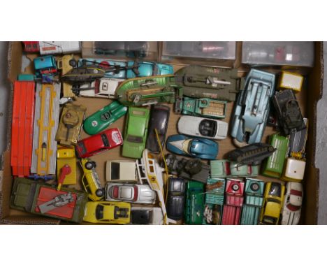 Playworn Post-war and Modern Diecast Models, A collection of private, military, commercial and examples from television, vint