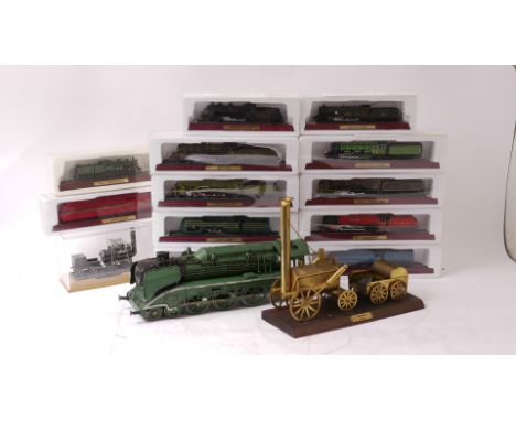 A Collection of Part-work Related and Other Modern Railway Collectables, including Bachmann 175th anniversary pewter 'Locomot