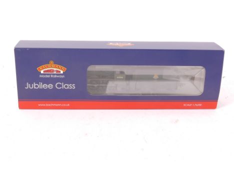 A Bachmann OO Gauge 'Jubilee' Class Steam Locomotive with Digital Sound, ref 31-177DS, in early-emblem BR green livery as no 
