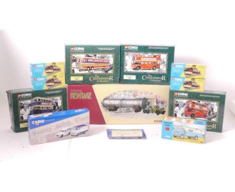 Corgi Classics and Heritage, A boxed collection, including EX55105 Corgi Heritage Stag Diamond T980 tanker, Connoisseur Colle