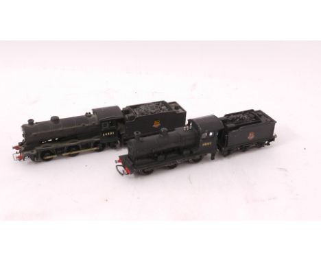 Two Kit-bodied OO Gauge Ex-LNER 0-6-0 Locomotives, both in plain BR black and on adapted Triang/Hornby chassis, comprising J3