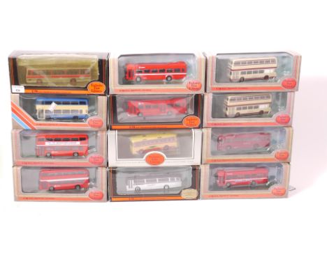 Buses Coaches and Trams, A boxed collection of 1:76 scale vintage vehicles, including some limited edition examples comprisin