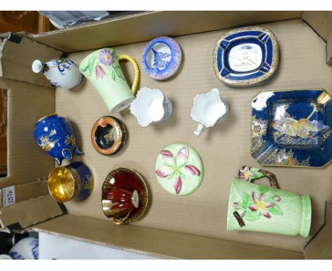 Mixed collection of Carlton Ware; to include ashtrays, cup &amp; saucer, coffee mugs, vases