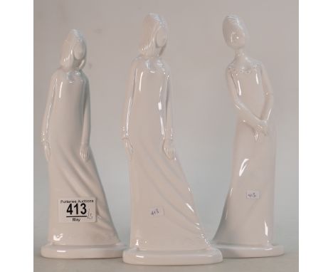 Spode Pauline Shone Figure Priscill &amp; Georgina x 2(3):