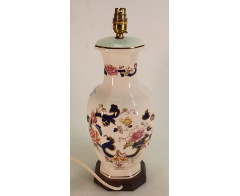 Masons Mandalay Patterned Large Lamp Base: height to fitting 35cm
