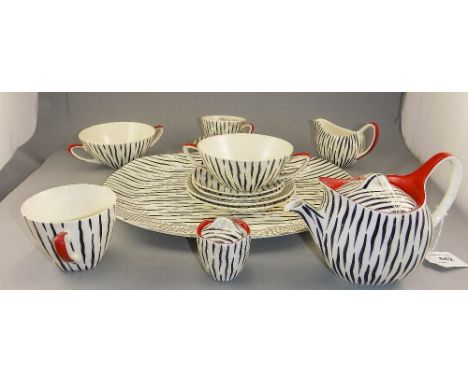 Midwinter Zambessi Pattern 14 Assorted Pieces, designed by Jessie Tait. Circ 1956.