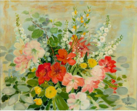 LE PHO (VIETNAMESE-FRENCH 1907-2001)The Spring Bouquet, oil on canvas82 x 100 cm (32 1/4 x 39 3/8 in.)signed lower right, Wal