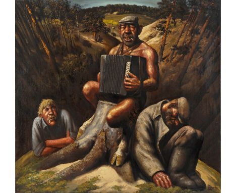 VASILY SHULZHENKO (RUSSIAN B. 1949)The Wood Goblin, 1990oil on canvas150 x 159 cm (59 x 62 5/8 in.)signed lower right; titled