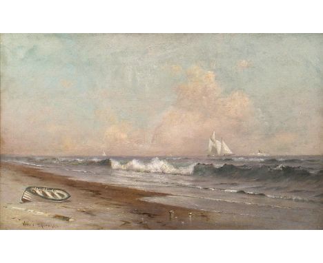 WARREN SHEPARD (AMERICAN 1858-1937)Along the Coast, oil on canvas24.4 x 40.6 cm (10 x 16 in.)signed Warren Sheppard lower lef