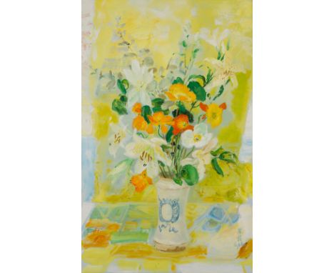 LE PHO (VIETNAMESE-FRENCH 1907-2001)Fleurs, oil on canvas93.5 x 61 cm (36 3/4 x 24 in.)signed lower right; inscribed on stret