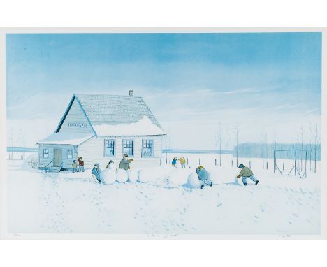 PETER SHOSTAK (CANADIAN B. 1949)Is this an Unfair Battle?, lithographplate size: 35 x 55 cm (13 3/4 x 21 5/8 in.)signed lower