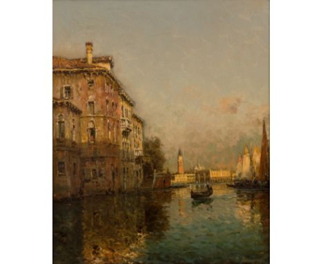 ANTOINE BOUVARD [MARC ALDINE] (FRENCH 1870-1956)Venetian View, oil on canvas55 x 46.5 cm (21 3/4 x 18 1/4 in.)signed lower ri