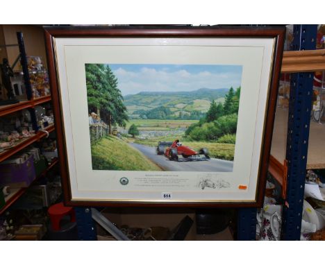 TONY SMITH SIGNED LIMITED EDITION PRINT, 'Beautiful Shelsley Walsh Hill Climb', 7/850 with certificate, approximate size 44cm
