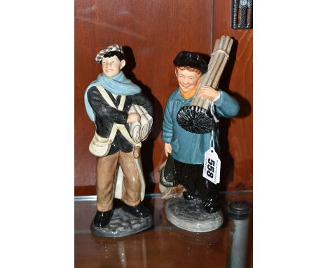TWO ROYAL DOULTON FIGURINES, comprising Master Sweep HN2205, issued 1957-1962, height 21.5cm, and Newsboy HN2244, from a limi