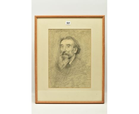 CIRCLE OF JAMES KERR-LAWSON (1865-1939) 'ALDO MARZOCCO LEON', a head and shoulders portrait of a male figure with moustache a