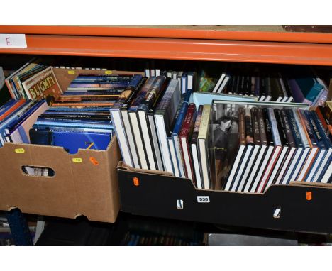 FOUR BOXES OF BOOKS containing approximately 112  titles, mostly in hardback format, on the Geographical regions of the UK to