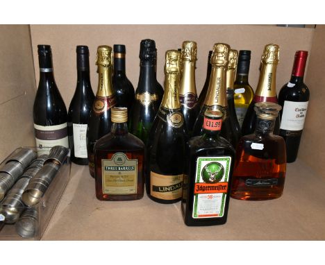 WINE &amp; SPIRITS, comprising Seven Bottles of Sparkling Wine/Cava from Lindauer, Freixenet, Codorniu, Clos Monistrol, and S