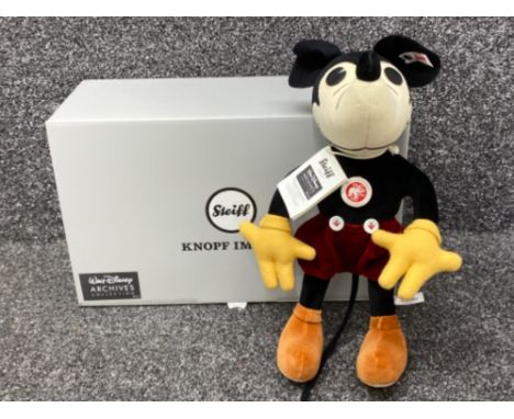 Limited edition Walt Disney Steiff 1932 Mickey Mouse, part of the Archives collection with original box &amp; tags
