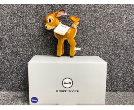 Limited edition Walt Disney Steiff Bambi soft toy, with original box