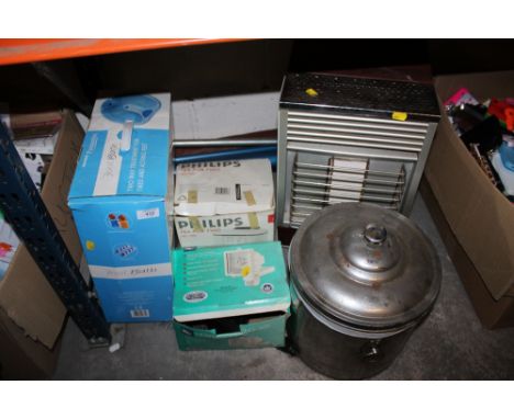 A SELECTION OF ELECTRICALS TO INC AN OUTDOOR LIGHT