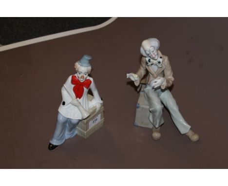 TWO NAO STYLE CLOWN FIGURES