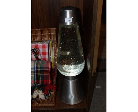 A LARGE GLITTER 'LAVA WORLD' LAVA LAMP
