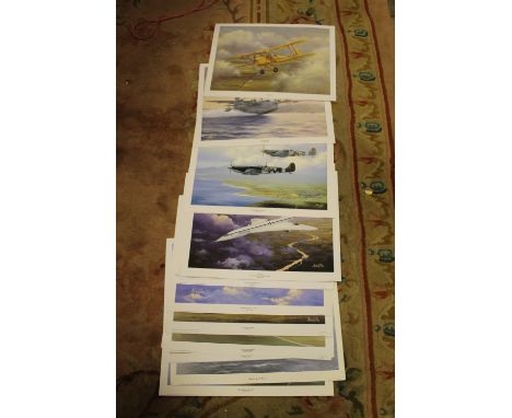 EIGHTEEN AVIATION PRINTS TO INC SPITFIRES ETC BY ROY GARNER