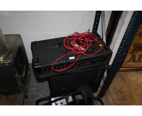A VOX PA 120 TOGETHER WITH MIC & SPEAKER