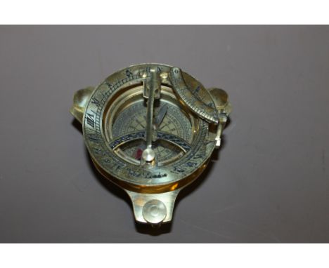 A BRASS WEST LONDON COMPASS