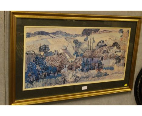 A FRAMED &amp; GLAZED DA VINCI PRINT